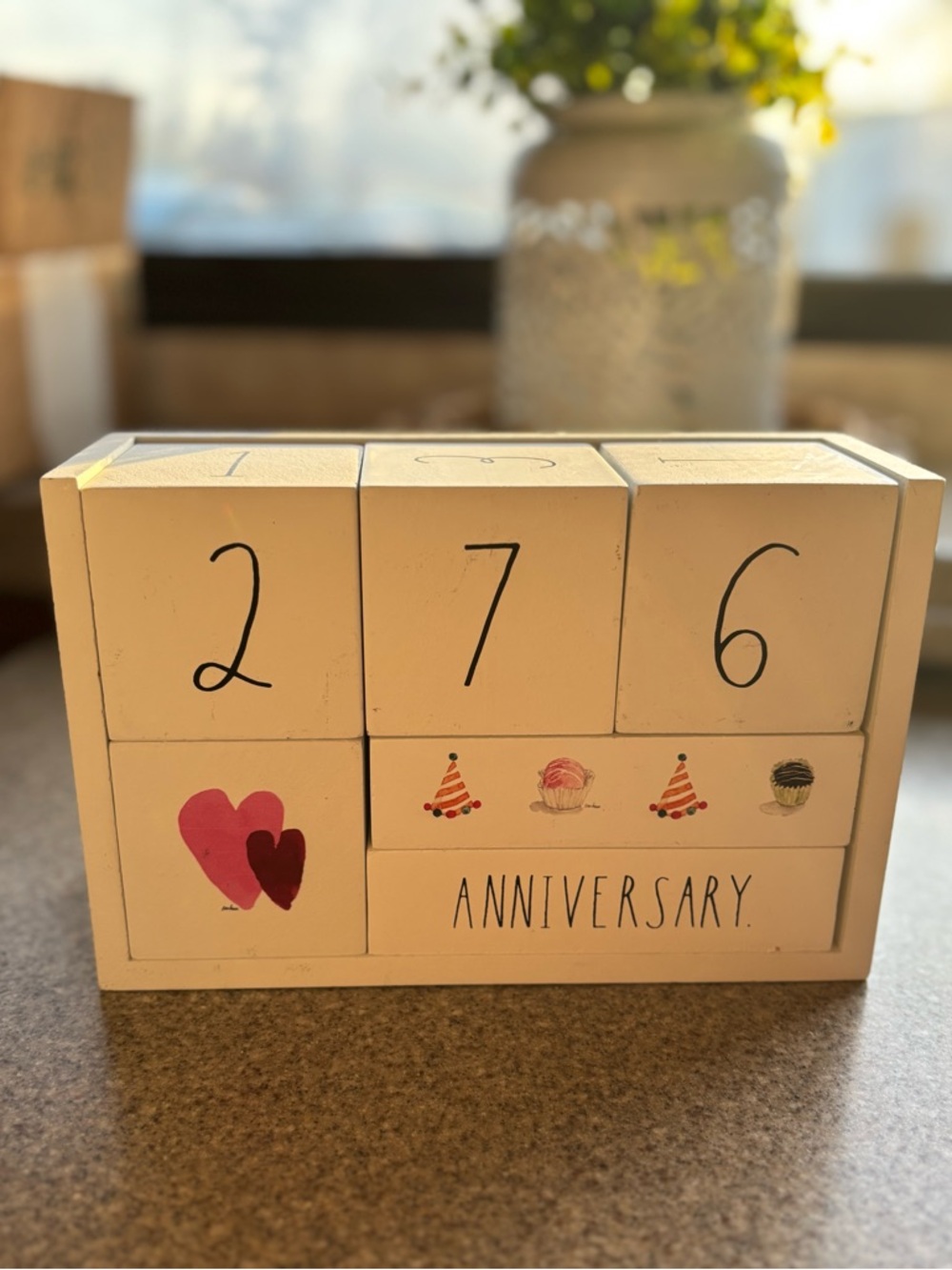 Rae Dunn Countdown Block Set Wedding Holiday Days Until Calendar Decor - Picture 2 of 13
